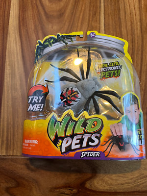 Wild Pets SPIDER Grey Crawling - Battery Electronic - Wolfgang