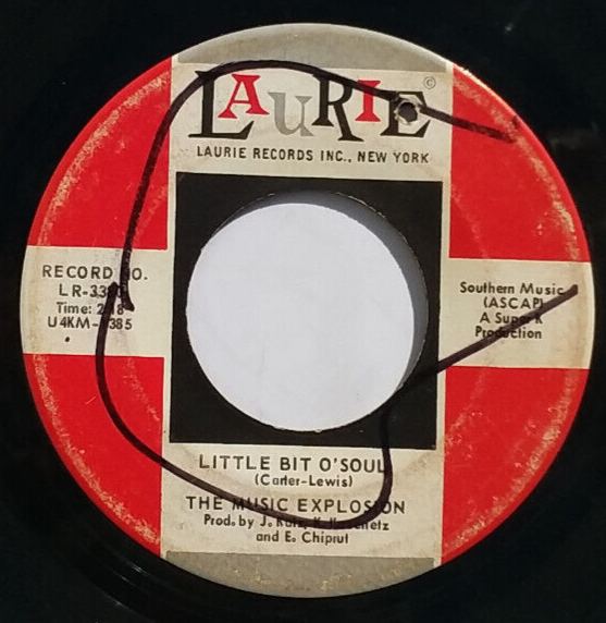 THE MUSIC EXPLOSION - Little Bit O Soul - Vinyl 45rpm 1967 Laurie