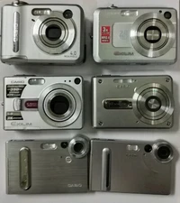 Lot of 10 Broken Casio digital cameras for Parts or Repair