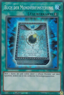 Buch der Mondverfinsterung MP22-DE099 Super Rare Mega Tins 2022 Yugioh Deutsch