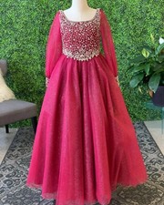 Detachable Sleeves Red Carpet Fun-Fashion Runway Formal Party Gown