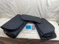 ELUTO Dodge Ram Seat Covers Custom Fit '09-'22 1500 Full Set - Black/Blue NEW!