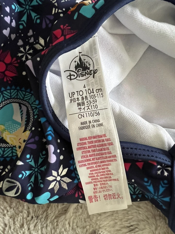 Disney Store Frozen II Traje de Baño Talla 4 ELSA ANNA OLAF Conjunto de 2 piezas UPF 50+ Foto 4 de 4