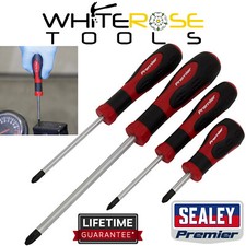 Image of Sealey Screwdriver Set JIS Japanese Industrial Standard 4 Piece Premier Metric
