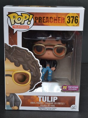 Funko Pop 'Television' TULIP Figure #376 'Preacher' TV Show NRFB PX Previews Ex.