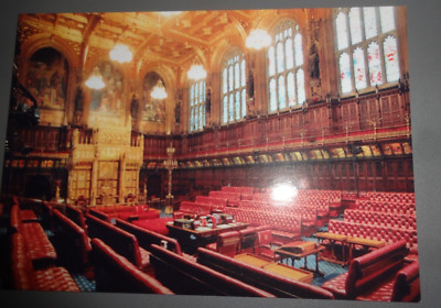 House of Lords Chamber große alte Postkarte - Parlamentspostkarte