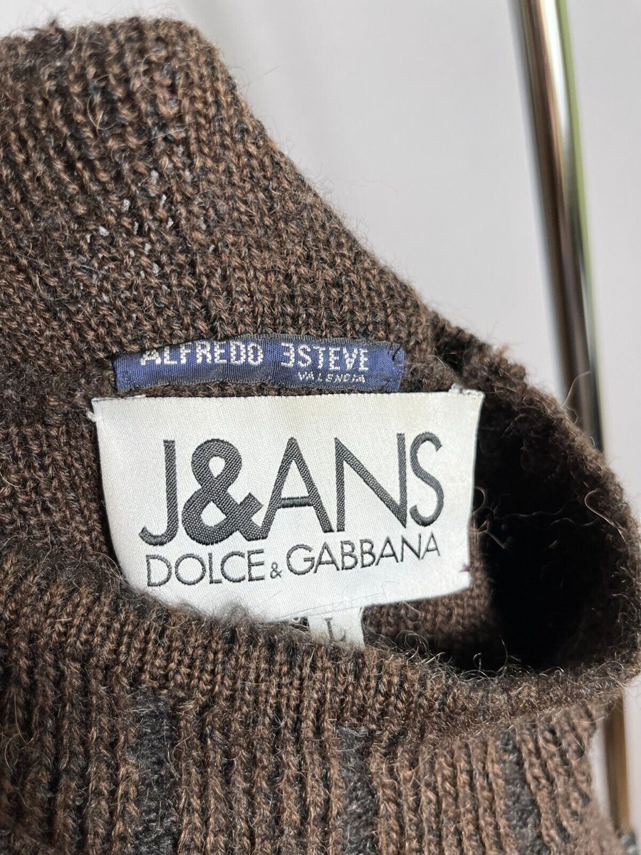 vintage 90s j&ans dolce gabbana wool mens sweater knit RARE high