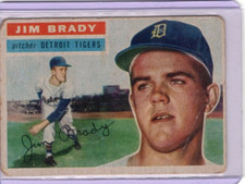1956 Topps Baseball #126 Jim Brady Poor Rookie RC