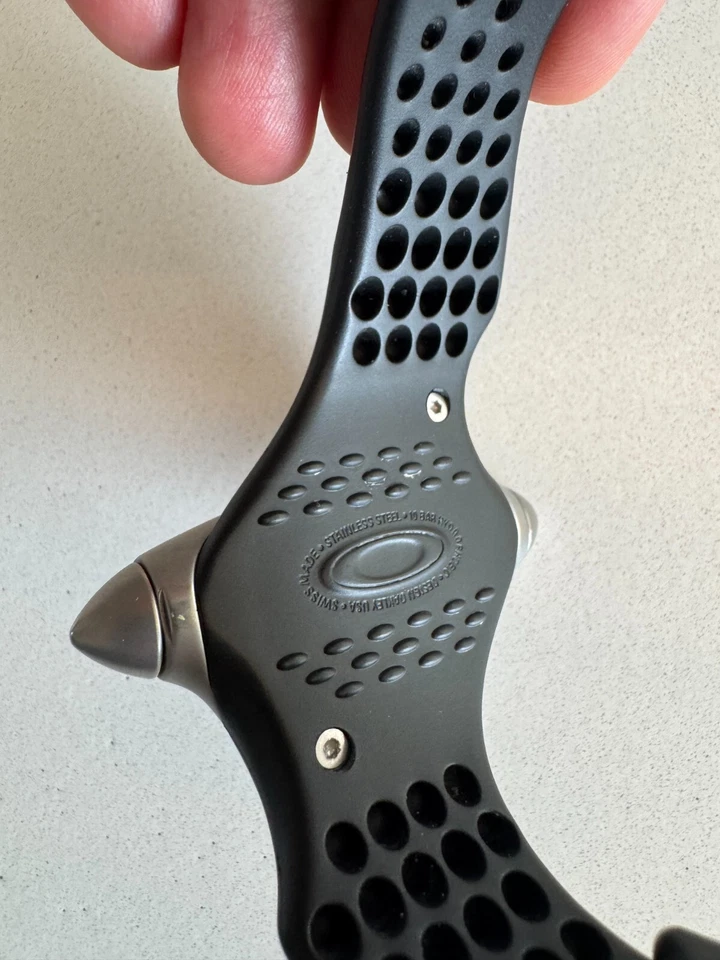 OAKLEY Torpedo Quartz Watch Analog Rubber Stainless Steel Rare - Image 3 of 4