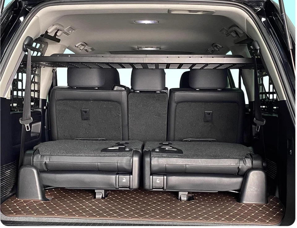 Maletero trasero panel almacenamiento molle 7 asientos para Toyota Land Cruiser LC200 2007-2021 Foto 2 de 4