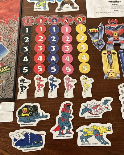 Vintage Power Rangers Board Game Milton Bradley 1994 Complete - Picture 4 of 16