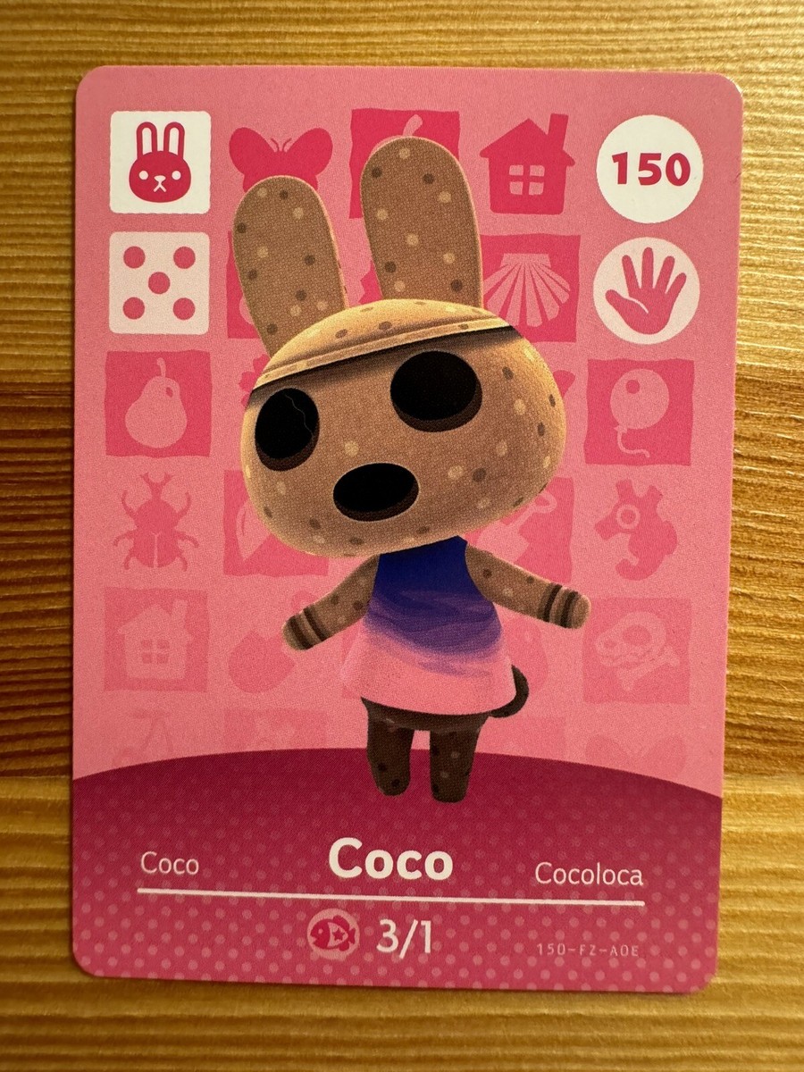 Amiibo Toys Animal Crossing Coco Amiibo Card Amiibo Animal
