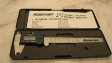 Mastercraft Electronic Caliper w Digital Display in case 0-6"/0-150mm in case
