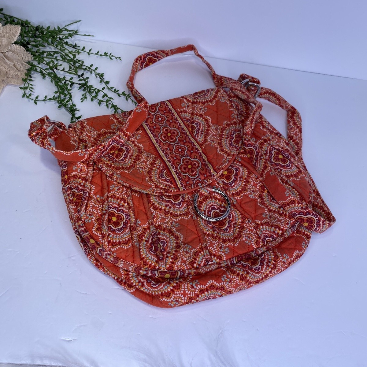Vera Bradley Retired Quilted Paprika Crossbody Bag Orange  display picture 2
