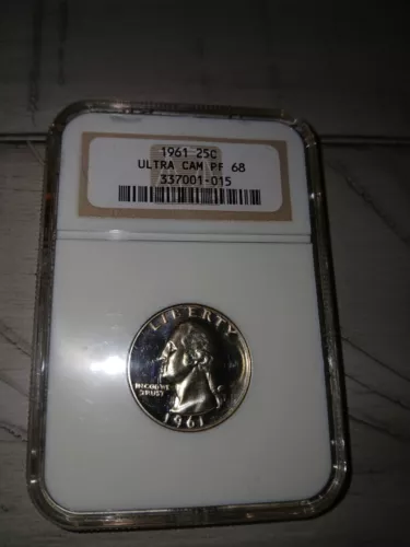1961 Proof Washington Quarter NGC PF 68 UCAM