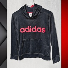 Boys Pullover Hooded Jacket Black/Red Medium 10/12 NWOT