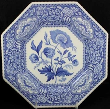 Spode SUTHERLAND Octagonal Luncheon Plate Floral GREAT CONDITION