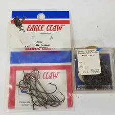 Eagle Claw Bronze Hooks 100 & 10 counts Lot Set