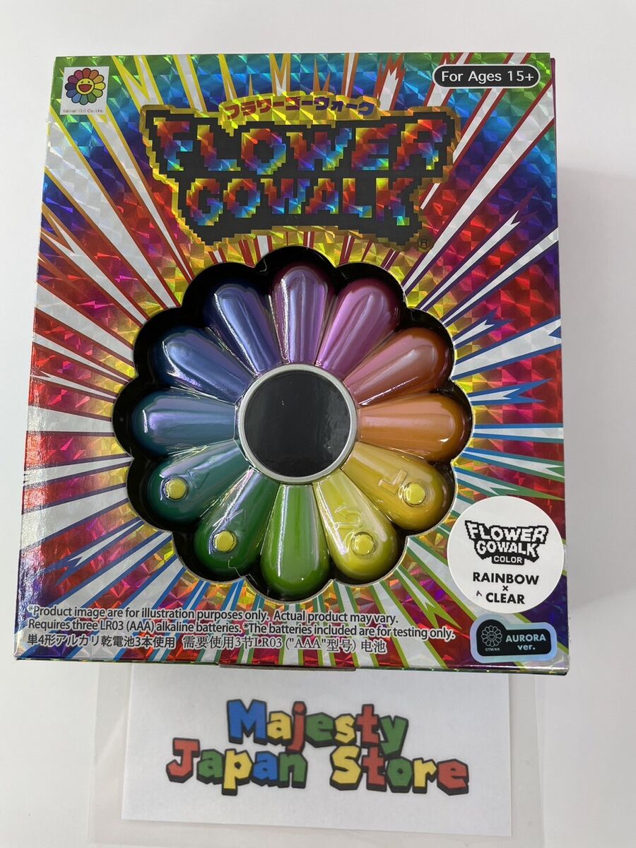 Takashi Murakami FLOWER GO WALK COLOR Aurora Rainbow Clear Takashi Murakami FLOWER GO WALK COLOR Aurora Rainbow Clear