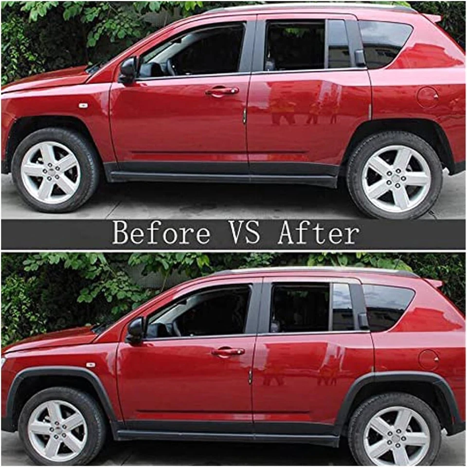 10Pcs/Set Front & Rear Wheels Fender Flares Cover Fit For 2011-2018 Jeep Compass — 第 3/4 张图片