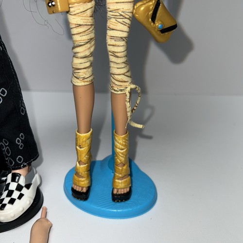 Monster High First Wave Gold Elastic Cleo De Nile And Deuce Gorgon Doll Set Pets - Bild 7 von 23