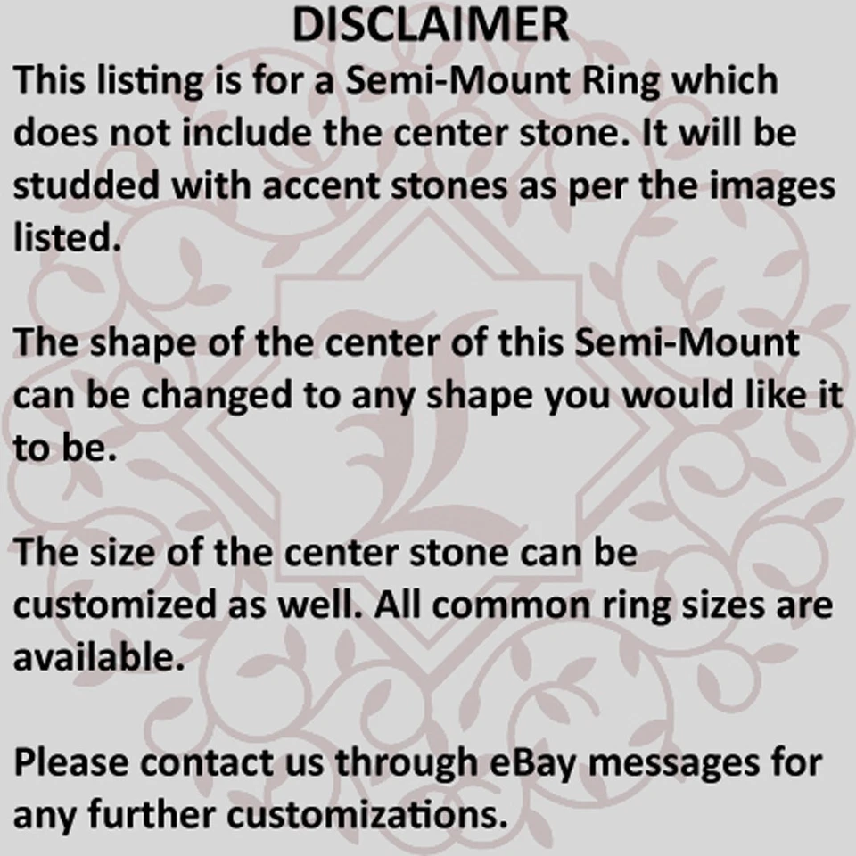 Solid 14k Multi Tone Semi Mount 0.70 Ct Diamond Round Cut Setting Wedding Ring - Image 2 of 4