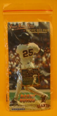 SGA San Francisco Giants Barry Bonds 1st Pac Bell HR Pin & Card