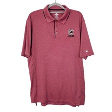 South Carolina Gamecocks Performance Polo Shirt Mens XL Burgundy Red Embroidered