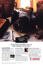 1995 Canon Camera: Elan IIE Vintage Print Ad