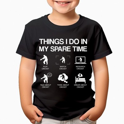 Lustiges Cricket Obsession Kinder T-Shirt perfekt für Cricketspieler Fan...