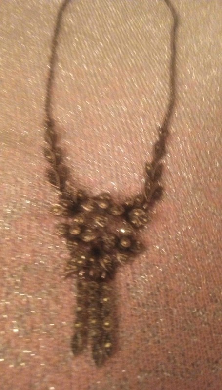 Sterling Silver Marcasite Necklace 16 Inch