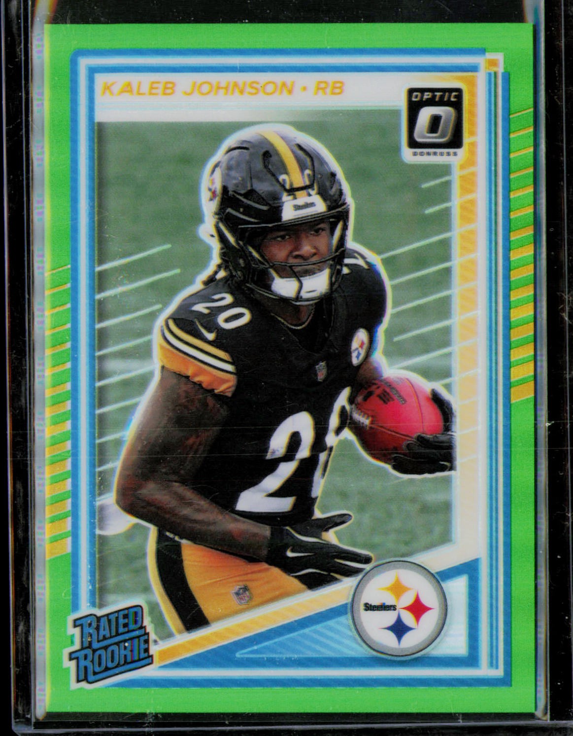 2025 Donruss Optic Kaleb Johnson Neon Green #/169 #232