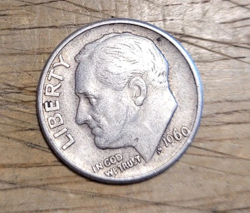 1960 D Roosevelt Dime