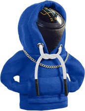 Funny Gear Shift Knob Hoodie Sweater, Winter Warm Knob Cover Shirt Color: Blue