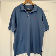 Tommy Bahama Emfielder Polo Sz L Dark Blue Supima Cotton Knit Golf Shirt