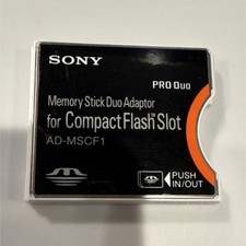Sony Memory Stick Duo PRO Duo Card Adapter CompactFlash AD-MSCF1