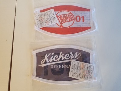 Kickers Offenbach OFC Fußball Gesichtsmasken Sammelartikel 2 Stück