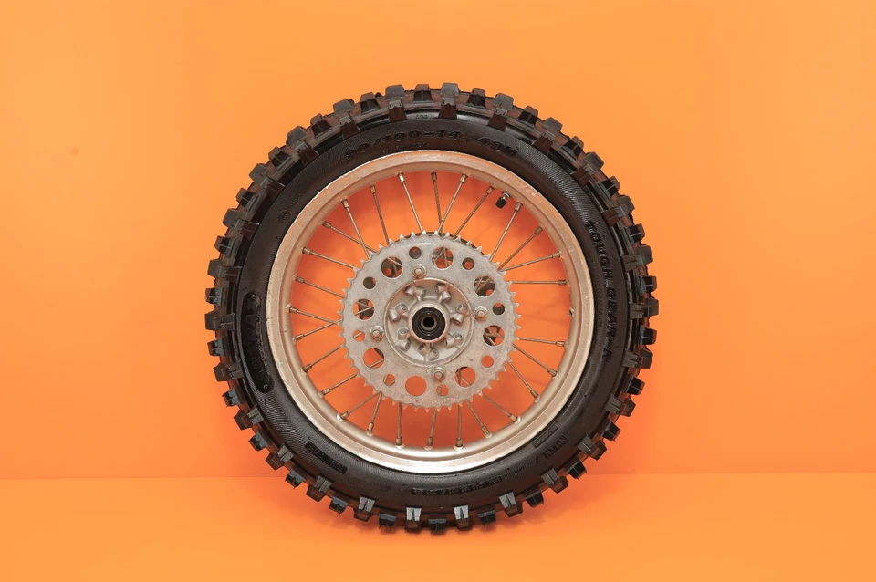 Juego de radios de llanta de buje de rueda delantera trasera 1991 90-97 KX80 KX 80 OEM 14/17 Foto 3 de 4