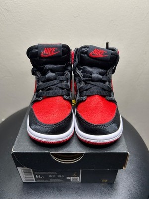 Jordan 1 Retro High OG (TD) /Black,Red,White/FD5305-061/Size-6c.