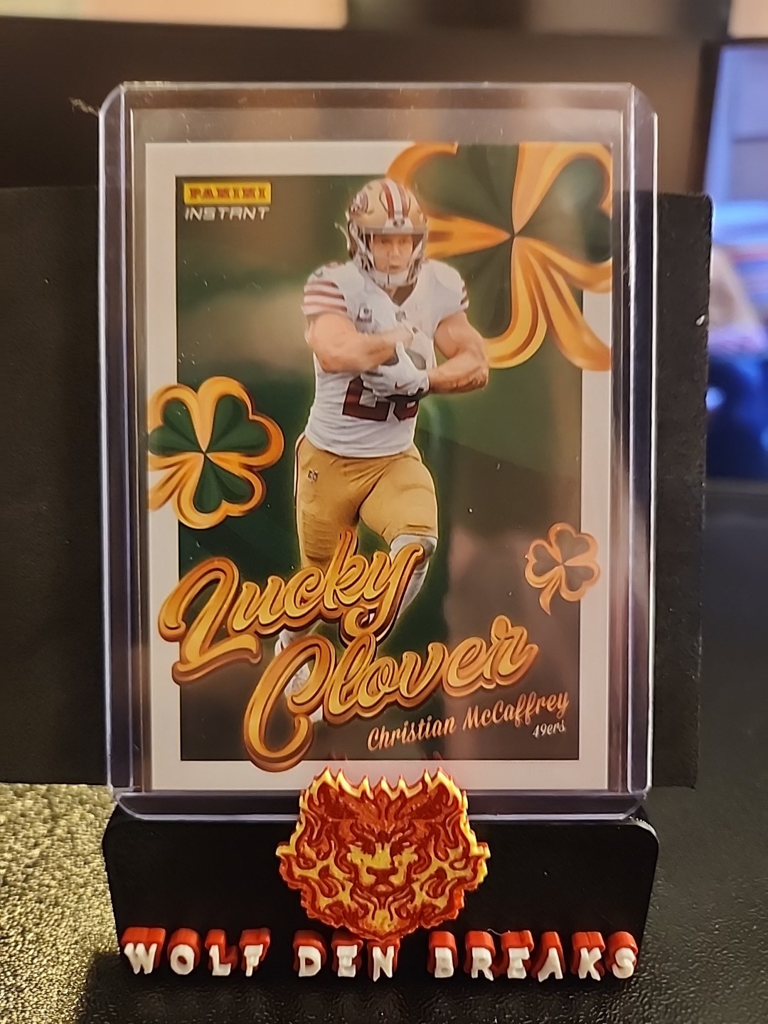 2025 Panini Instant Christian McCaffrey Lucky Clover SP Parallel #10