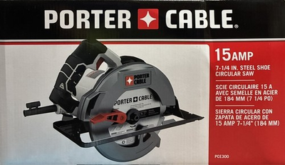 #ad #ad PORTER CABLE 7 1 4 Inch Circular Saw Heavy Duty Steel Shoe 15 Amp PCE300 $75.99