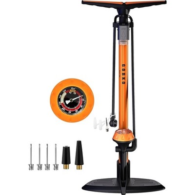 Fahrradpumpe Hochdruck Manuell für Rennrad MTB Ventile mit Manometer 160 PSI