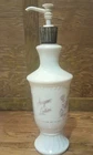Vintage Estate Jergens Lotion Milk Glass Pump Dispenser