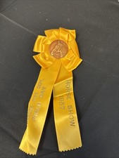 Vintage Newbrook Fire Dept Field Day Horse Show Ribbon 1957