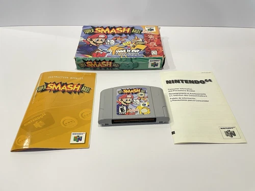 Super Smash Bros. (Nintendo 64, 1999) W/Manual Tested
