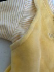 NWT Sucre D’Orge France Yellow Newborn Baby Mouse Top + Overalls Velour French — photo 10