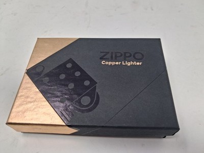 New Zippo Pre-Production Model Solid Copper Case Lighter W/ Black Insert - 2022