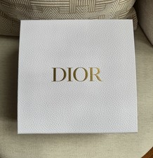 DIOR White Gift Box 9 x 9 x 4.5  w/ Tissue Paper