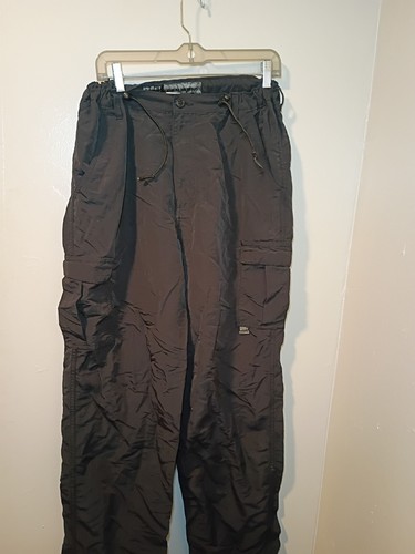 Dr. Martens, Vintage Dr Martens Cargo Pants Medium Baggy Super Wide Leg Nylon Black