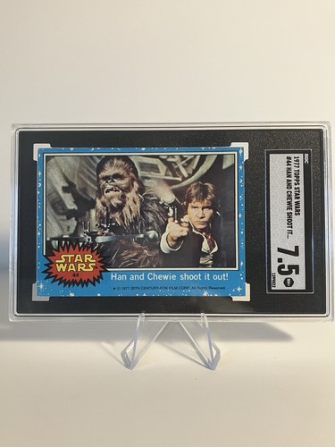 1977 Topps Star Wars #44 Han and Chewie shoot it out! — SGC 7.5